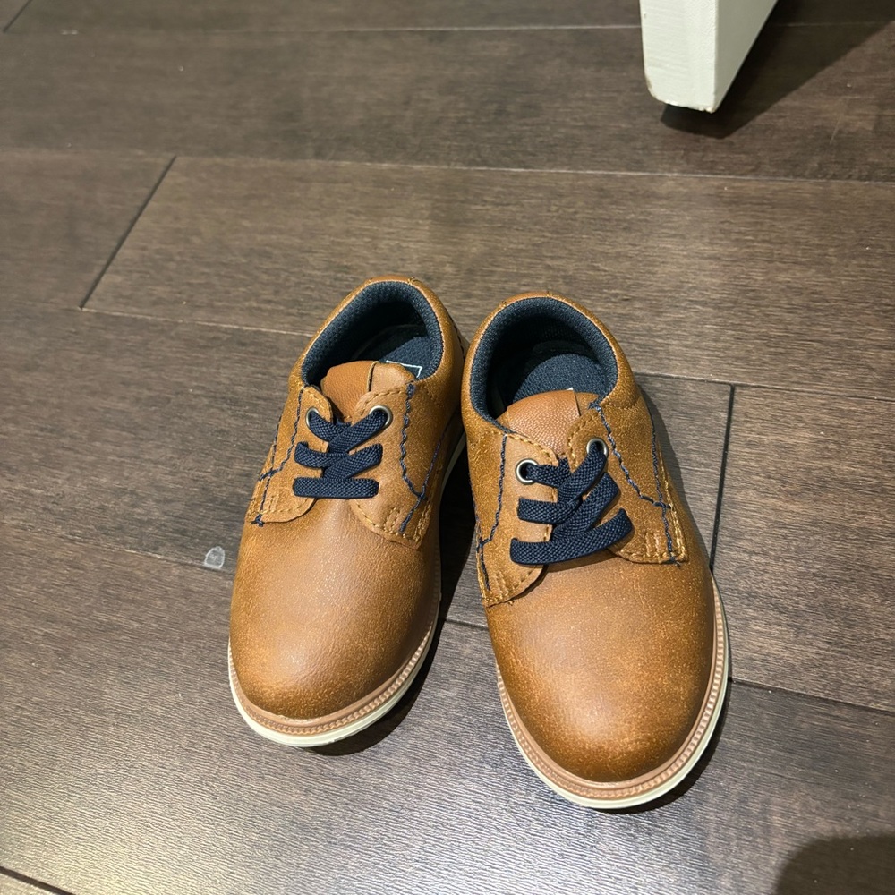 Toddler Boy Size 7 Dressy Brown Shoes